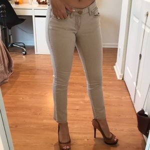Jessica Simpson light tan cropped jeans size 26